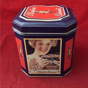 Vintage Planter Peanuts Square Tin Can